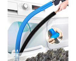 Droger Ventilatie Reinigingsset 2 Delig Pluizenborstel met Stofzuiger Opzetstuk Universele Aansluiting voor Droger en Ventilatie - 80 cm