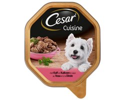 Cesar Alu Cuisine - Kalf&Kalkoen - Hondenvoer - 28 x 150 g