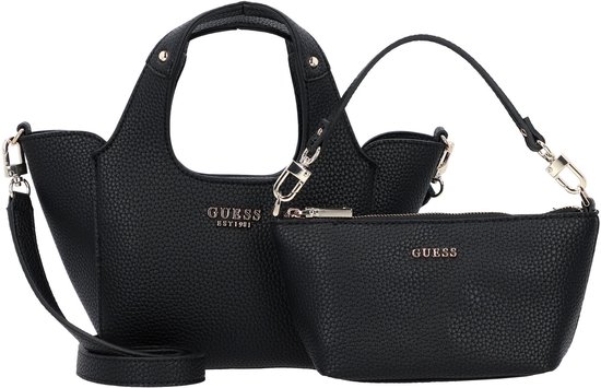 GUESS Sac à main Sac à épaule bandoulière Calista 2 in 1 Mini Tote Black Noir