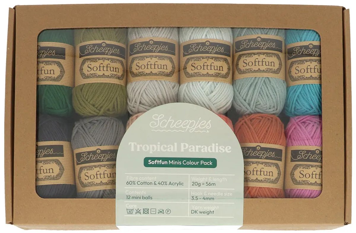 Scheepjes Softfun colour pack 12x20g Ocean Breeze
