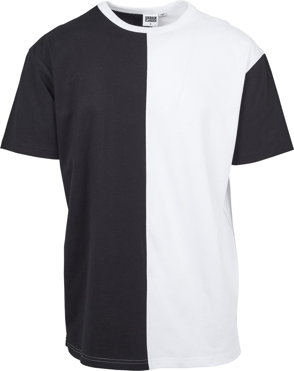 Urban Classics Oversize Harlequin Heren Tshirt M Zwart