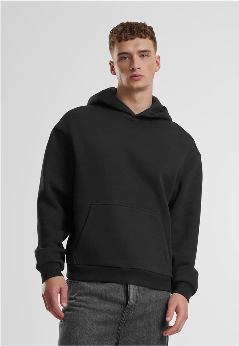 Urban Classics Fluffy hoodie Heren Trui met capuchon – XXL Zwart