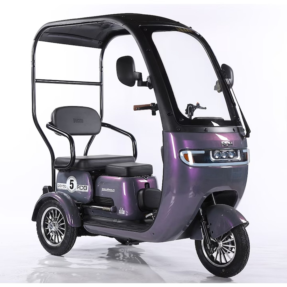 Panda Elektrische Driewieler Scooter - 1000W - 25 km/u - 60V 20Ah