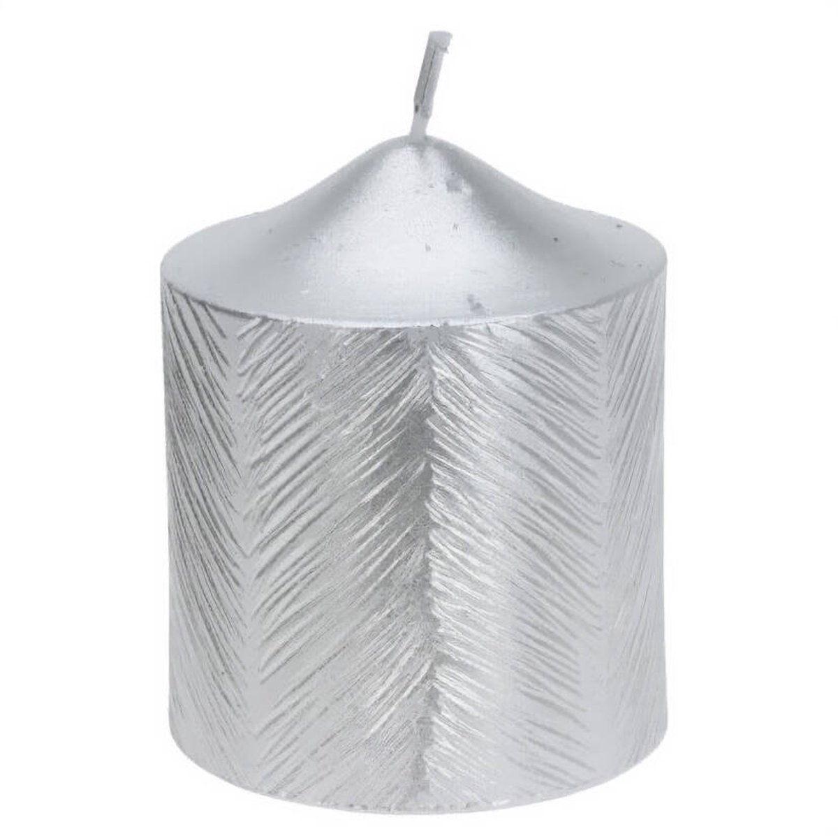 Decoratieve kaars met metallic patroon, 5 x 6 cm