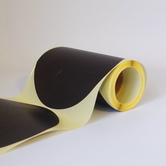 Blanco Stickers op rol 200mm rond - 90 etiketten per rol - Zwart | bol