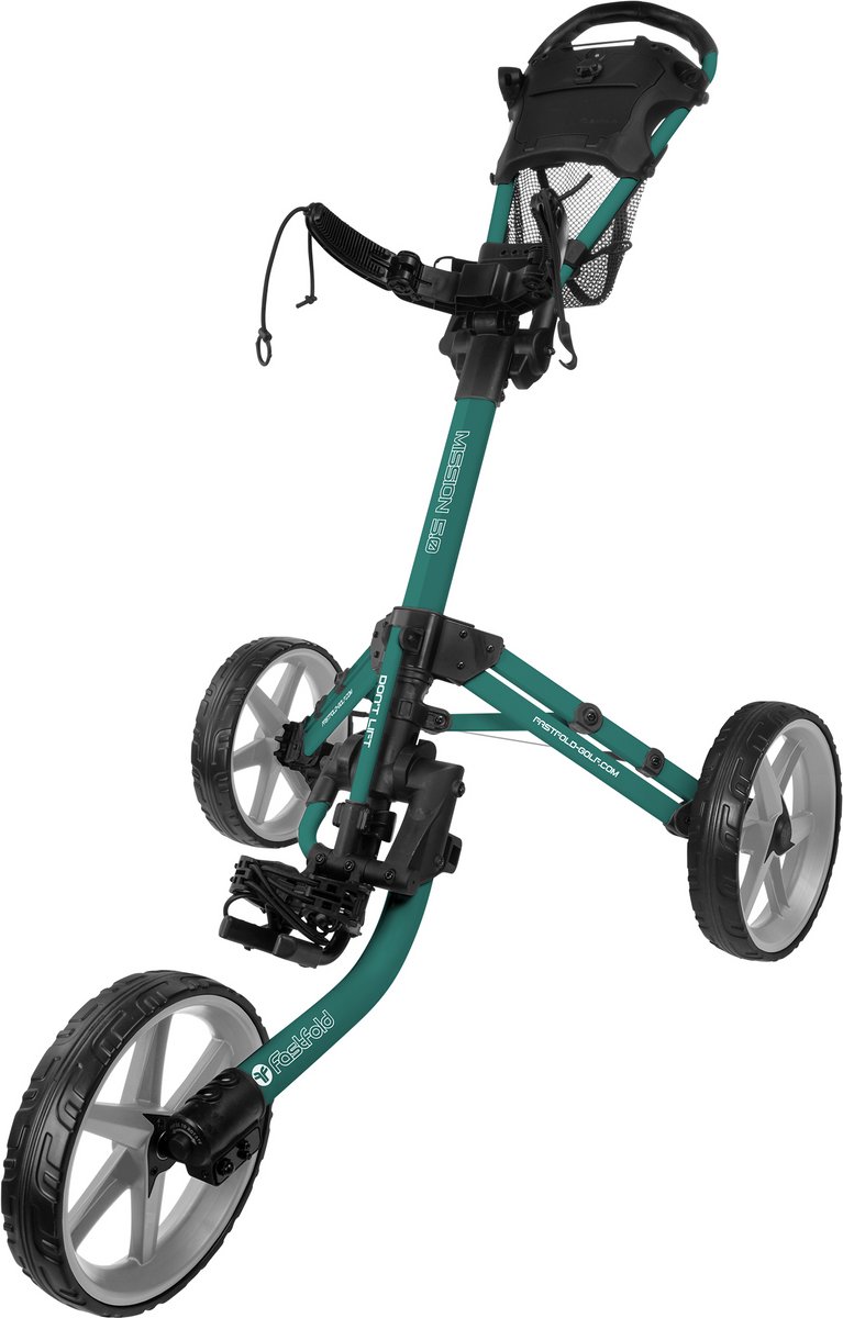 FastFold Mission 5.0 Golftrolley - Petrol Zwart