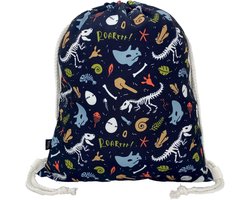Gymtas Kind - Dinosaurus Skelet - 40x32 cm