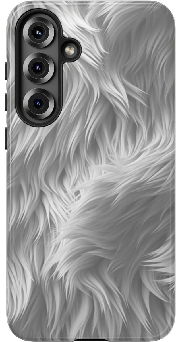 Wit Bontstructuurpatroon – Telefoonhoesje Geschikt voor Samsung Galaxy S25 Plus