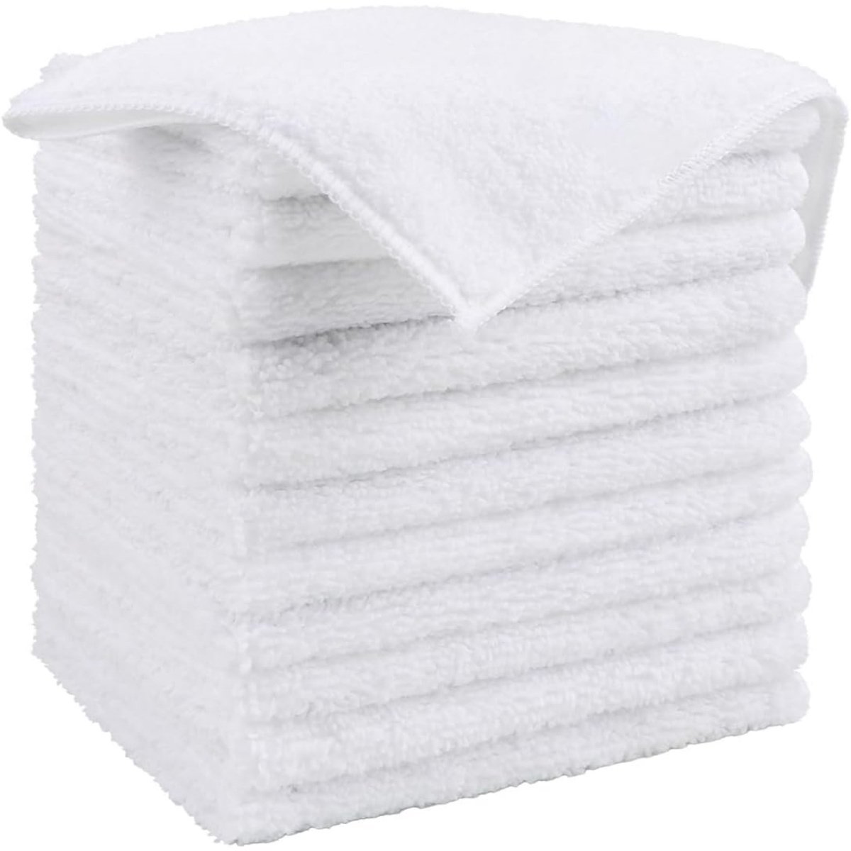 TOVBMUP 12 Stuks Herbruikbare Reinigingsdoekjes - Microvezeldoekjes - 30x30 cm - Super absorberend en vettig vuil verwijderend - Geschikt voor keuken, glas, auto en ramen - Microvezel