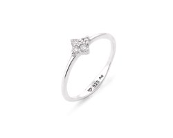 Elli PREMIUM - Ring - Verlovingsring Dames Bloem Lab-gekweekte Diamant Briljant Geslepen Wit (0,14 ct) 925 Sterling Zilver Bruiloft -