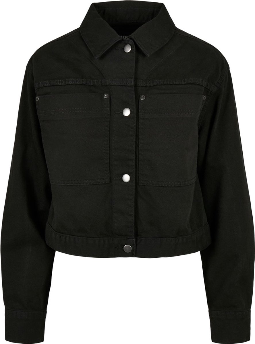 Urban Classics Short Boxy Worker Jacket 5XL Zwart