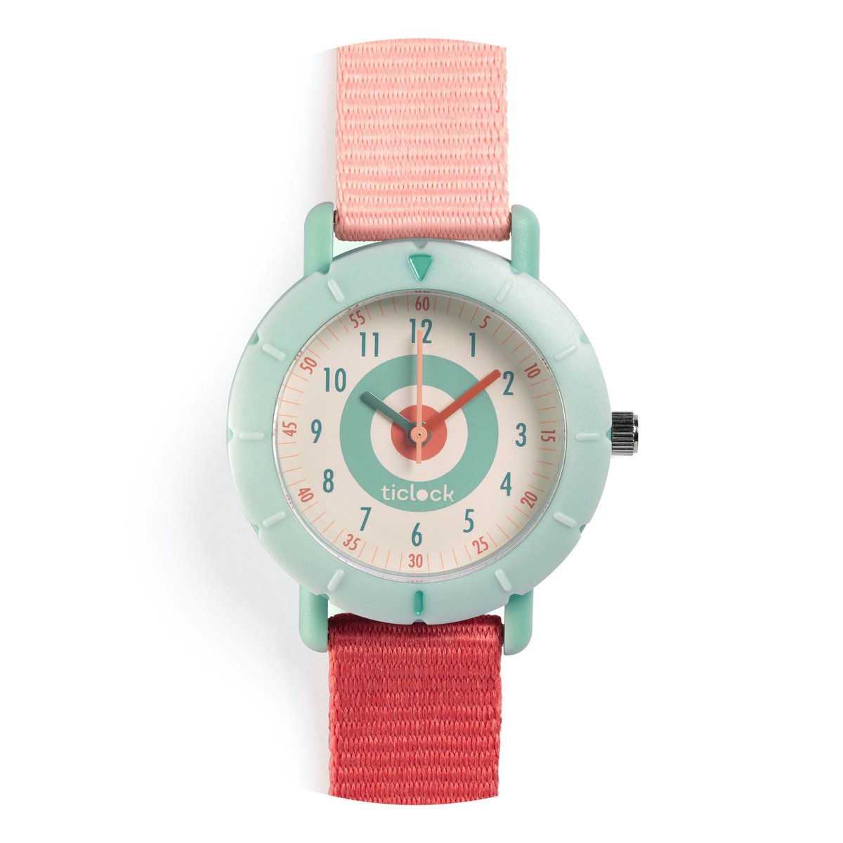 Djeco sporthorloge Pink target - kinderhorloge waterdicht.