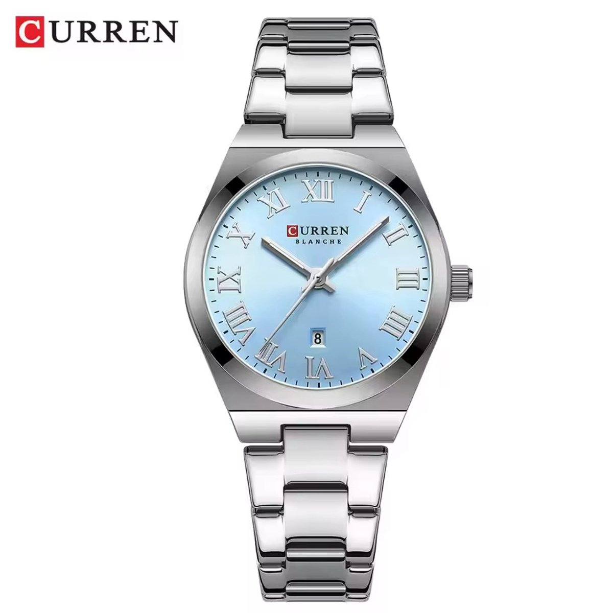 Curren Elegante Dameshorloge | Polshorloge | Dames | Horloge | 33MM | Vrouwen | RVS | Blauw