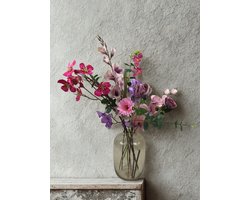 The Bloomistic® – Zijden Boeket – 70-80 cm hoog – Kunstbloemen – Exclusief vaas – nepbloemen – housewarming cadeau – moederdag cadeautje – decoratie woonkamer