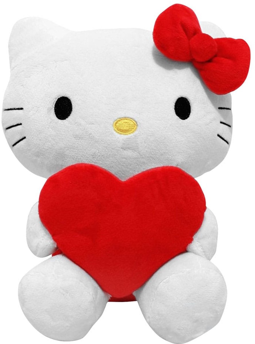 Joy Toy (IT) Sanrio Knuffel Figure Hello Kitty Heart 14 cm Knuffeles