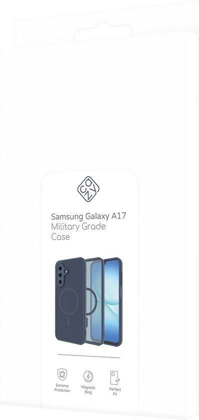 Étui Cazy pour Samsung Galaxy A17 - Compatible MagSafe - Coque arrière de qualité militaire - Blauw