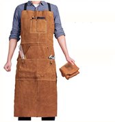 PROESVESMY Lederen Schort Lasschort - 22oz lasserschort leer, lederen