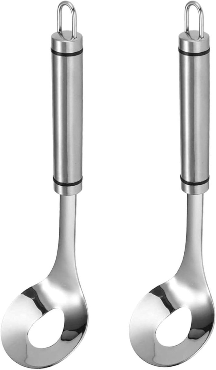 Cuhostki 2pcs Stainless Steel Meatball Maker - Kitchen Tool - Hanging Design