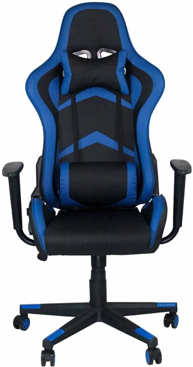 MKSS® Ergonomische Bureaustoel - Bureaustoelen voor Volwassenen en Kinderen - Gaming Stoel - Chair Kantelbaar - Zwart en Blauw