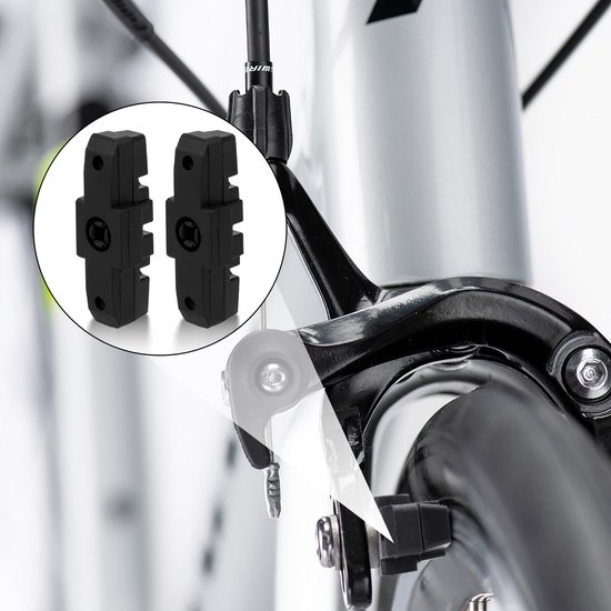 8 stuks fietsremblokken - remblokken - hoge remkracht - remblokken met laag geluidsniveau - geschikt voor hydraulische velgremmen - geschikt voor Magura HS11 HS22 HS24 HS33 HS66 - zwart van Merkloos — afbeelding 3