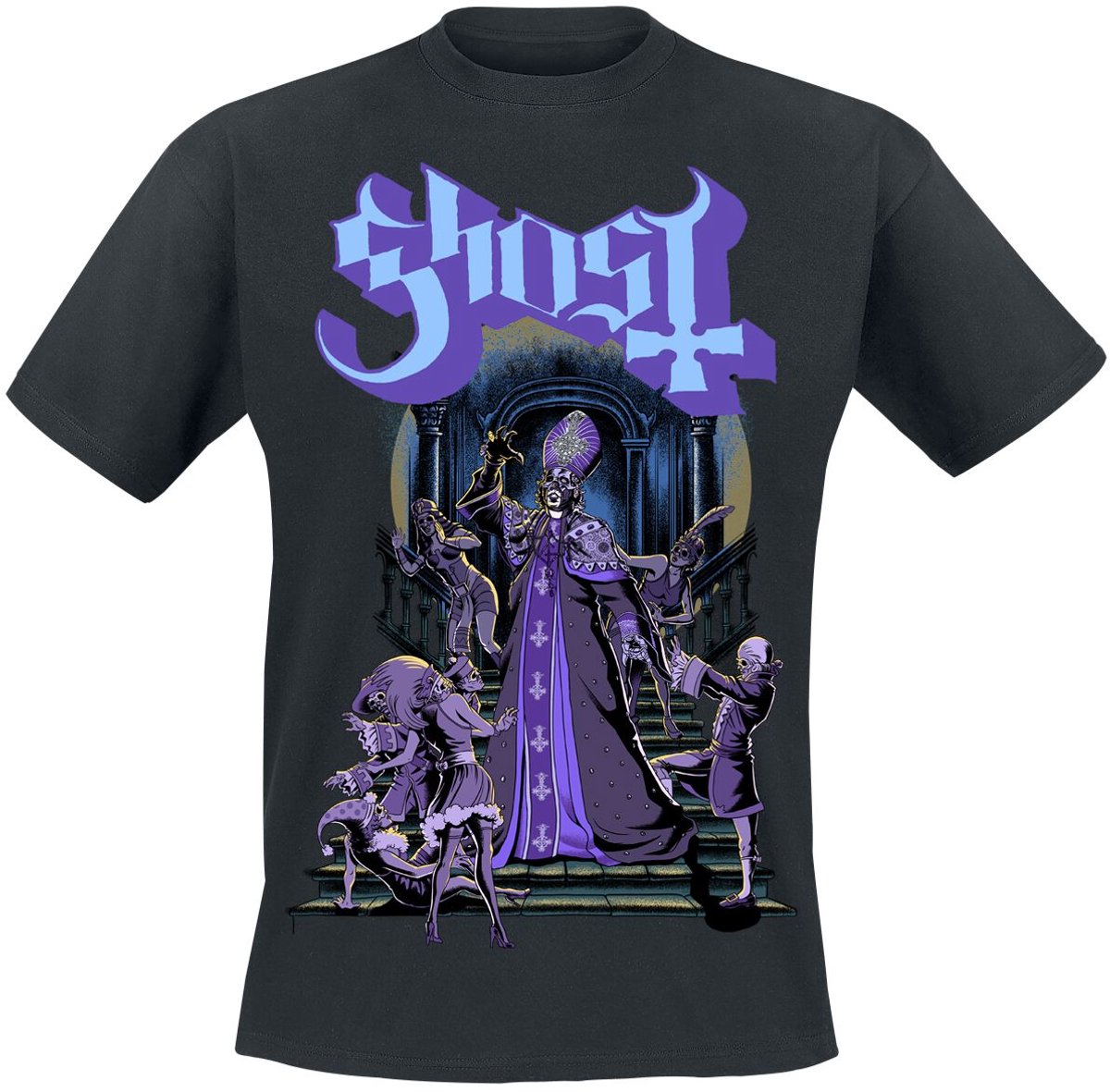 Ghost Masquerade Heren T-shirt - zwart - L