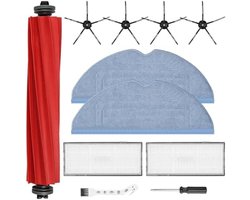 11-delig accessoireset voor robotstofzuigers - Inclusief hoofdborstel, HEPA-filters, dweilpads, zijborstels en reinigingsborstel voor optimale reinigingsprestaties