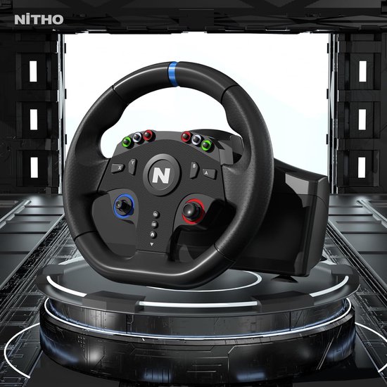 Competitiestuur met Pedalen en Shifter voor PC - 270 Graden Wiel en Nul Dode Zone voor Simulatiegames — afbeelding 4