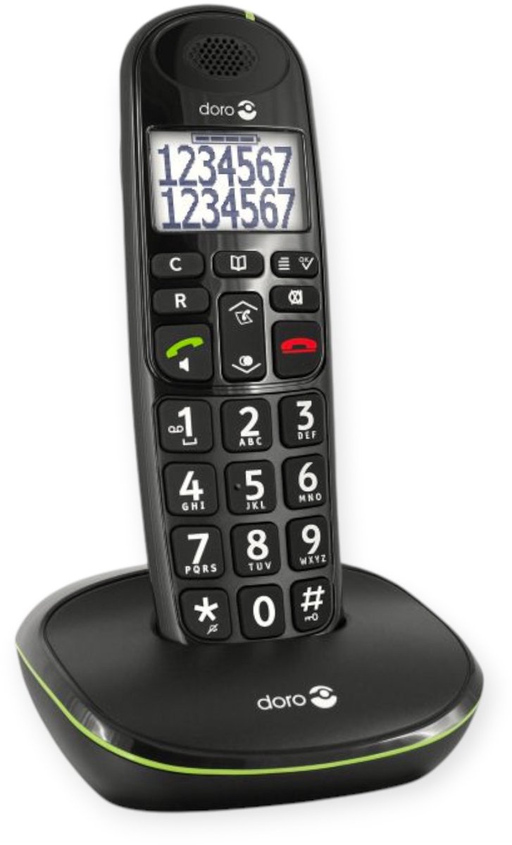 Doro PhoneEasy 100W - Single DECT telefoon - Zwart