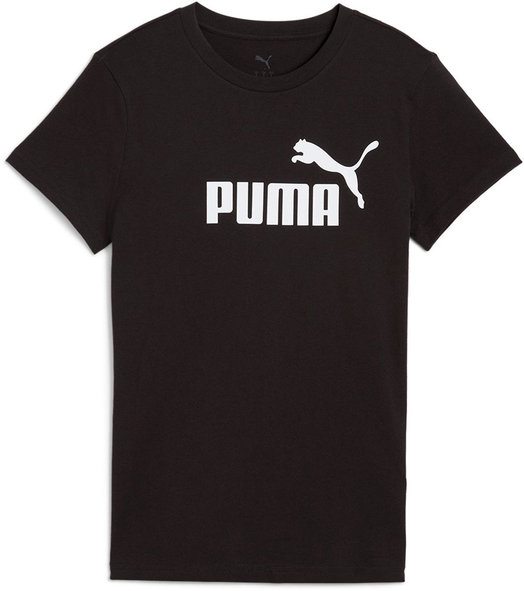 Puma Ess No. 1 Logo T-shirt Met Korte Mouwen 2XS Vrouw Zwart