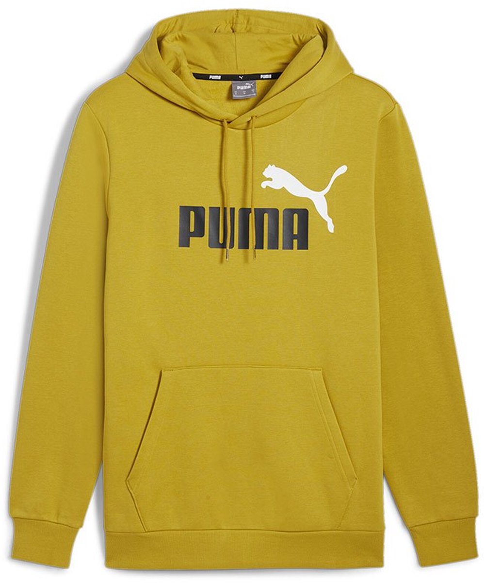 Puma Ess+ 2 Col Big Logo Hoodie S Man Golden Fog