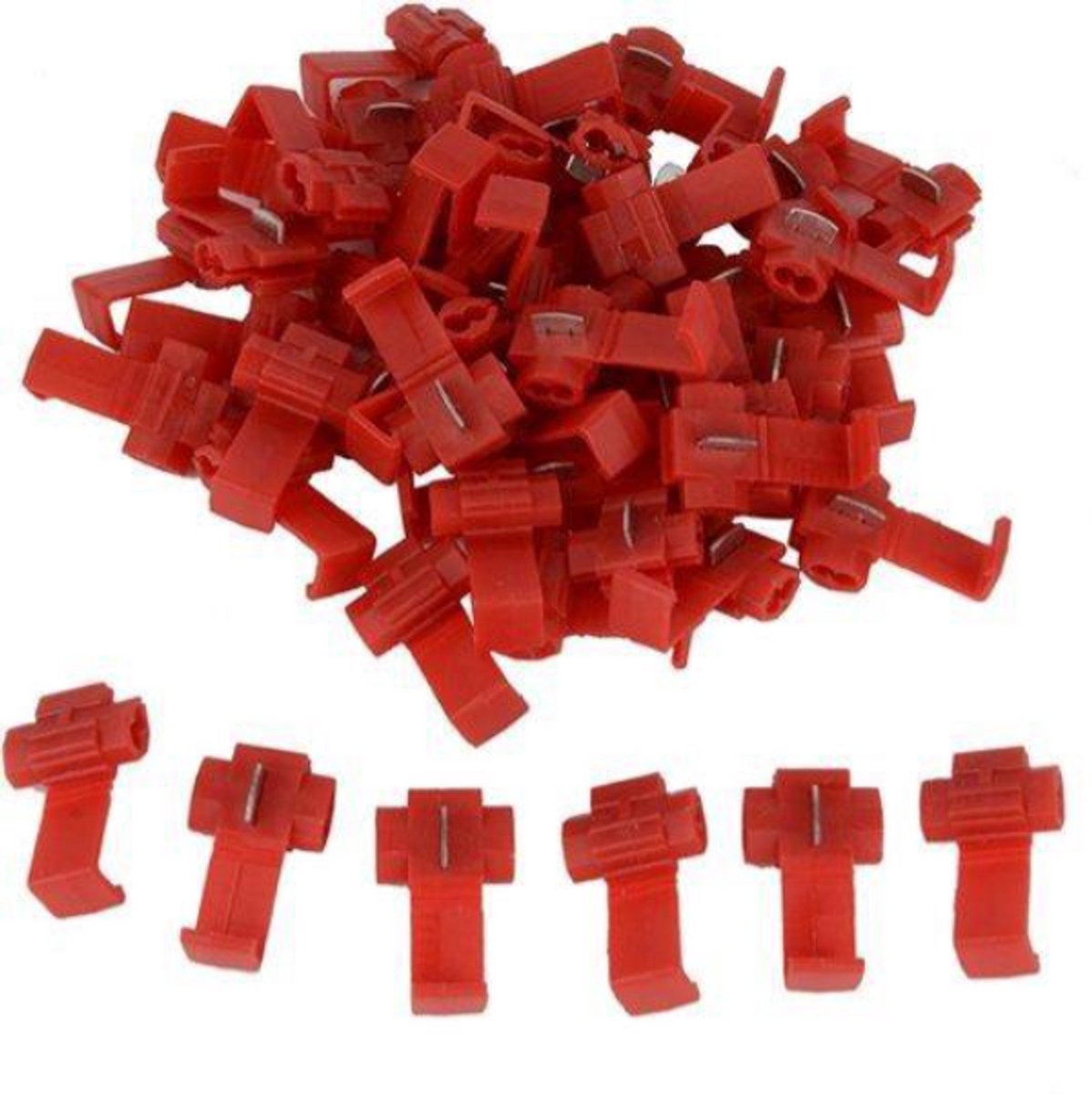 TLVX 30 stuks Draadconnectors – Geïsoleerde Kabelverbinders – Draad Aftak klem – Draden connecten – Draad Splitsen - Wire Connection – Eenvoudig kabel aftakken zonder in de draad te knippen
