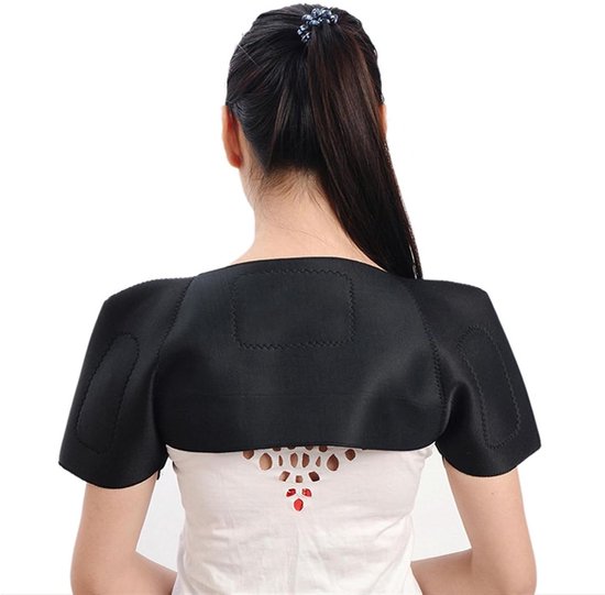 Inovra - Chauffe-épaules thermique pour plus de chaleur - Chauffe-épaules d'hiver pour femmes et hommes - Rembourrage auto-chauffant - Double bandage d'épaule. Gauche/Droite