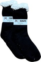 Sukats® Huissokken - Homesocks - Maat 36-41 - Dames Huissokken - Antislip Sokken - Fluffy Sokken - Slofsokken - Variant 154 - Meerdere Maten en Varianten - Kerstsokken