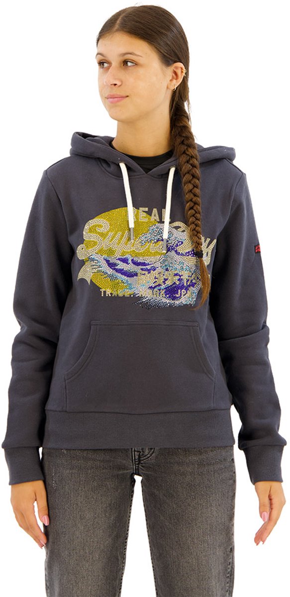 Superdry Tokyo Vl Graphic Hoodie S Vrouw Ebony