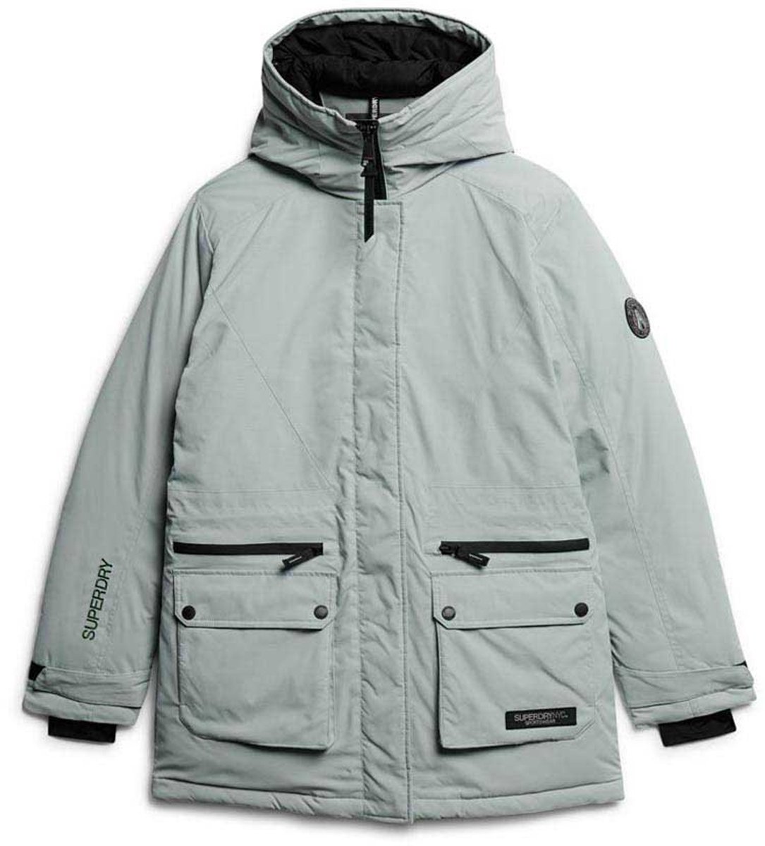 Superdry Jas City Padded Parka Jacket W5011732a Puritan Dames Groen