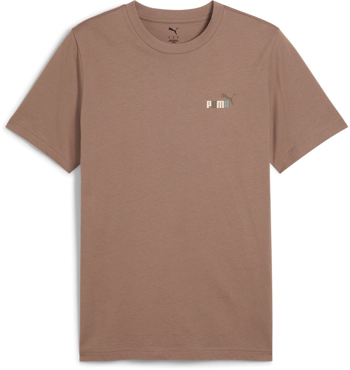 Puma Graphics Back T-shirt Met Korte Mouwen M Totally Taupe