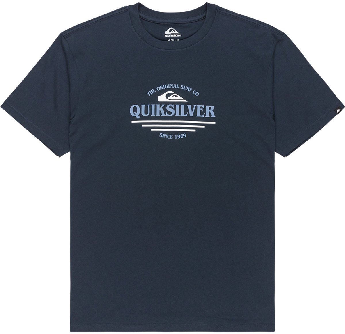 Quiksilver Type Line T-shirt Met Korte Mouwen S Man Blauw