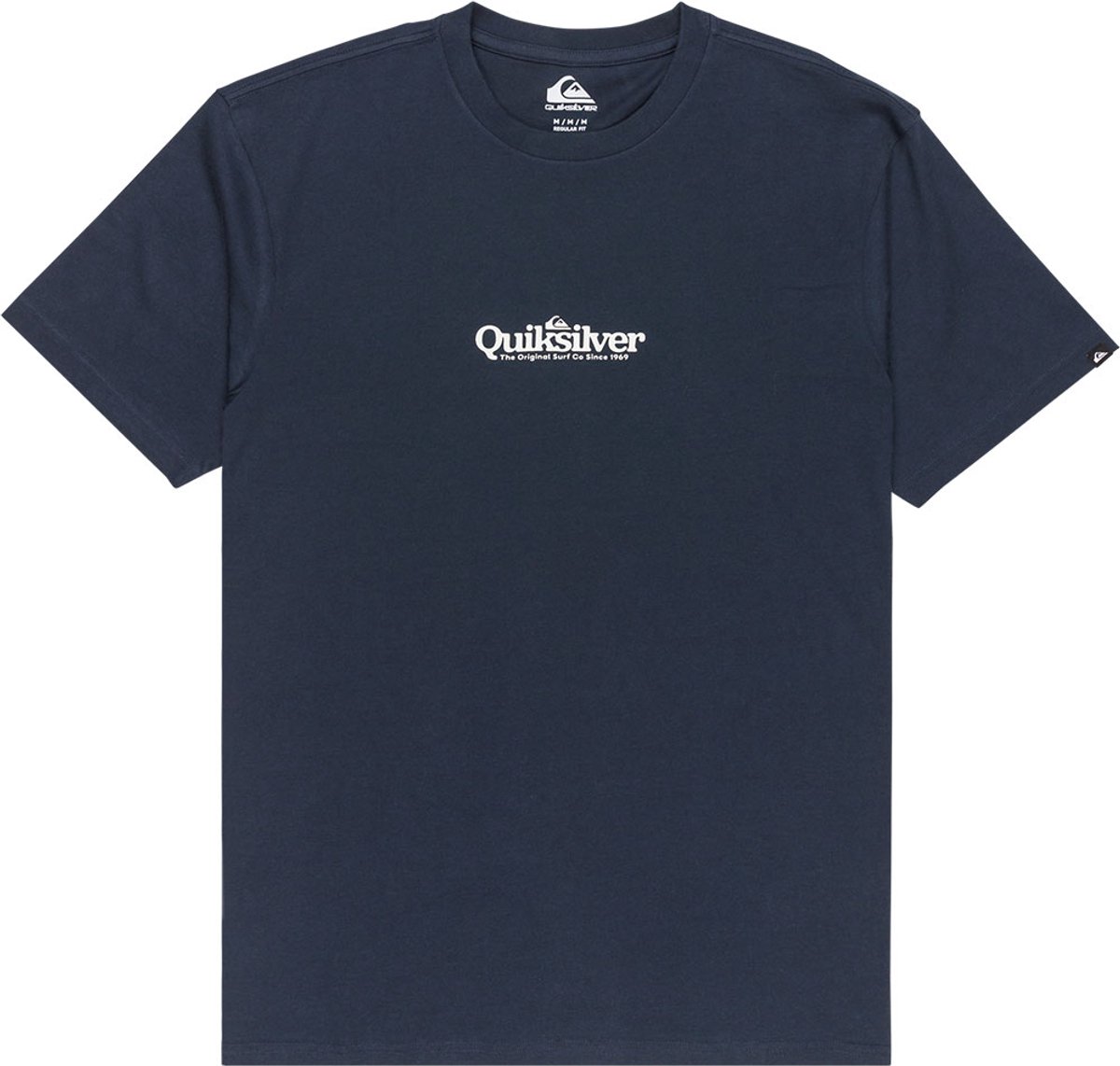 Quiksilver Fineline T-shirt Met Korte Mouwen M Man Blauw