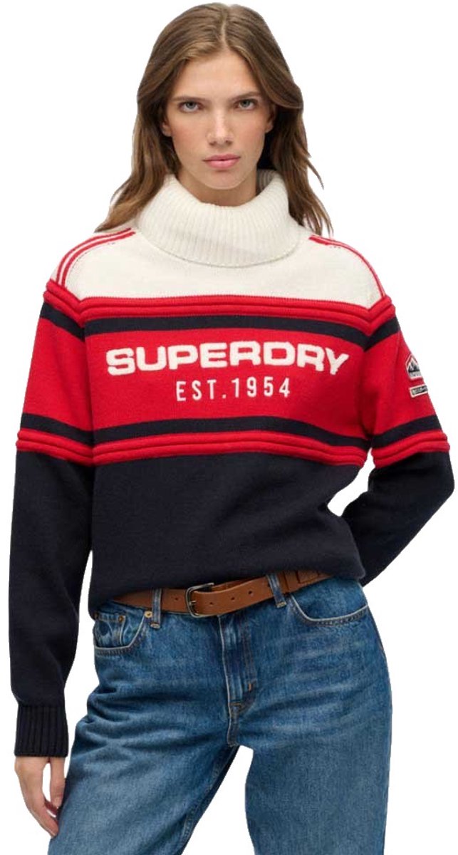 Superdry Apres Ski Coltrui Dames Sweaters Rood