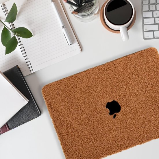 Housse Lunso pour MacBook Pro 16 pouces (2021-2024) - Teddy Puffy Brown