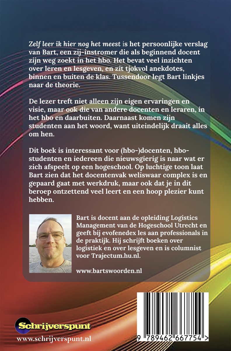 Zelf leer ik hier nog het meest - back cover