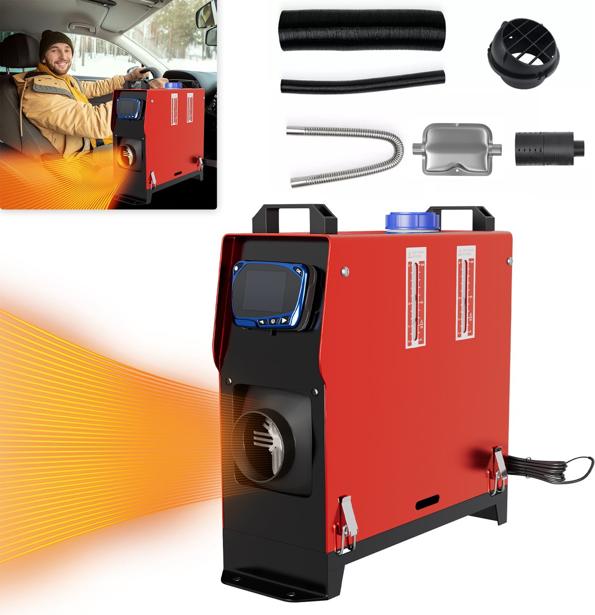 8KW 12V Diesel Auto Heizung LCD PKW LKW Standheizung Luftheizung Air Heater DE e