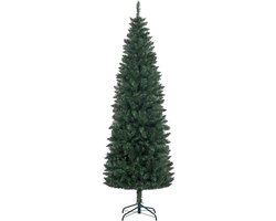 HOMCOM-Kerstboom-75x75x210cm-Kunststof-Groen