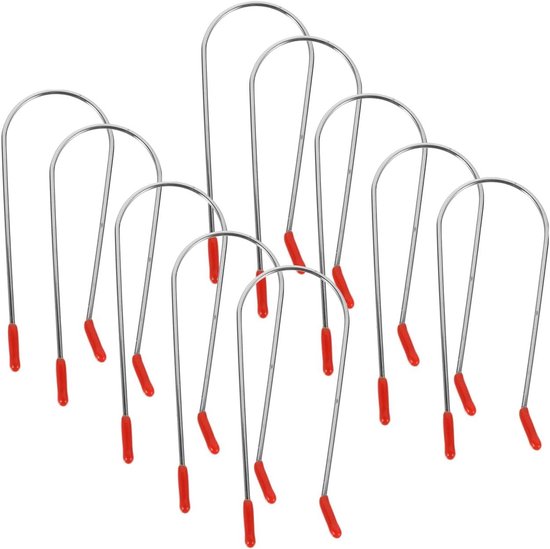 Inovra - Elektrische trommelrollen met U-clips, 16 stuks, voor het vervangen van hete rollers - Haarklemmen en haarspelden voor krulspelden en krultang
