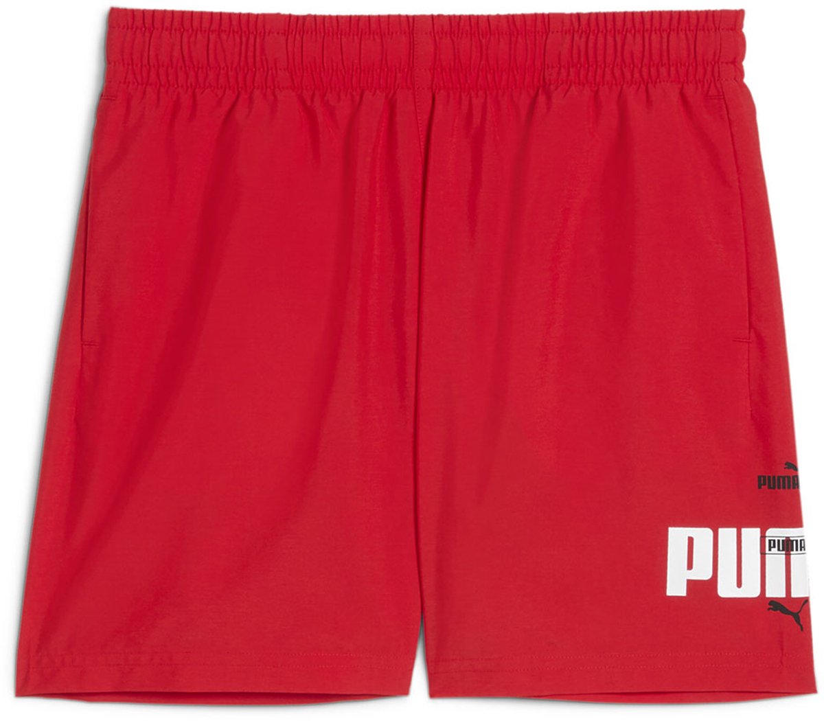 Puma Ess Logo Lab Summer Korte Broek 9-10 Years Jongens Meisjes Rood