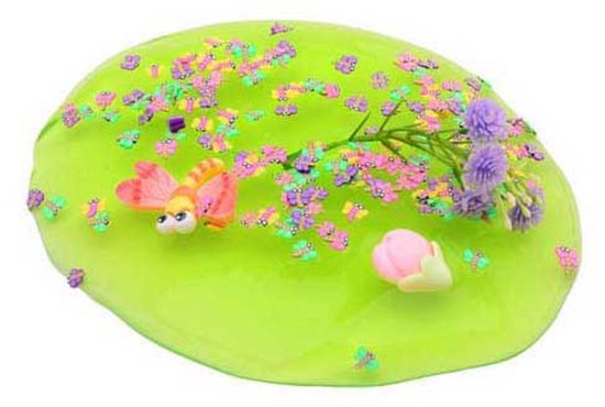 Slijm potje met Insecten bloemen