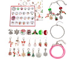 Adventskalender 2025 met sieradenmaakset - kralenarmband DIY - 24 dagen