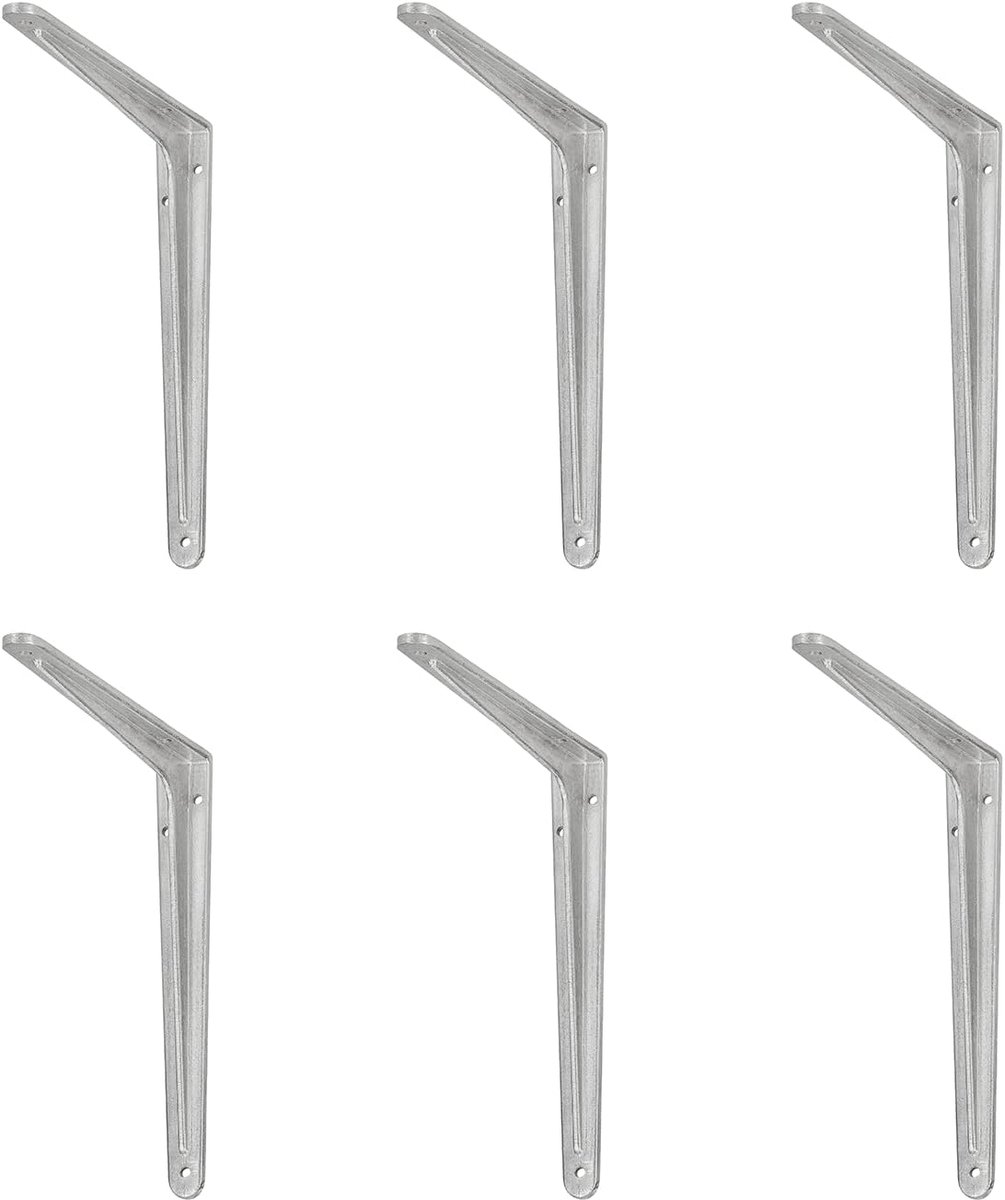 siwitec profielconsole 350 x 400 mm van aluminium in een set van 6, plankconsole met een draagvermogen van 140 kg