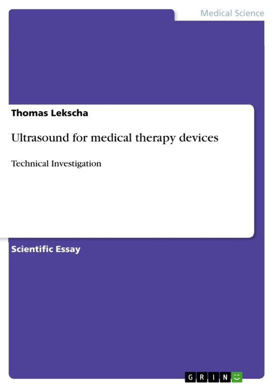 Ultrasound for Medical Therapy Devices - cover