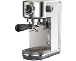 Trendique - Espressomachine - Koffiezetapparaat - Koffiemachines - Roestvrijstaal - zilverkleur - 20 bar - Semi- automatisch